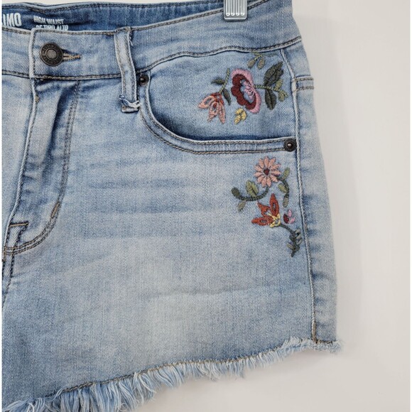 Mossimo Supply Womens Embroidered Booty Shorts Size 10 High Waist 30x2 Floral - Picture 3 of 7